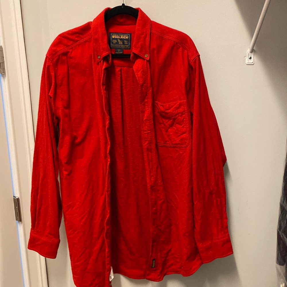 Men’s Woolrich Red Button Down. - image 1